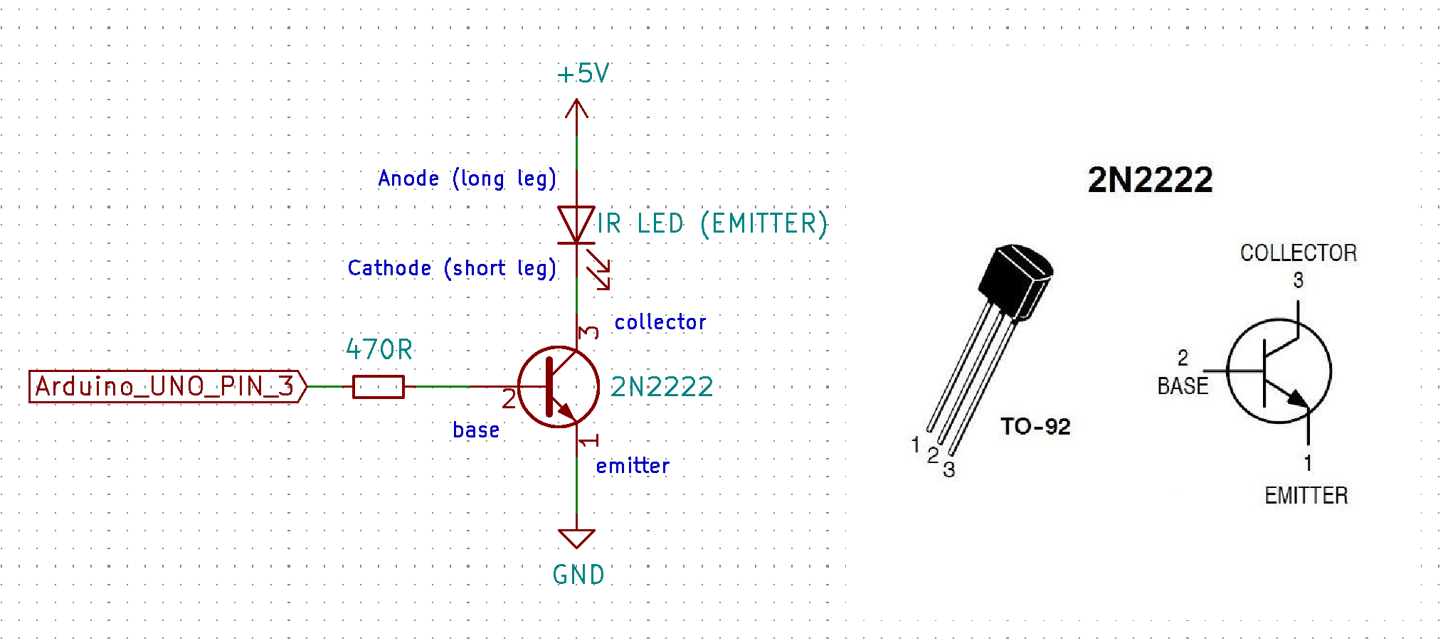 IR Emitter schematic