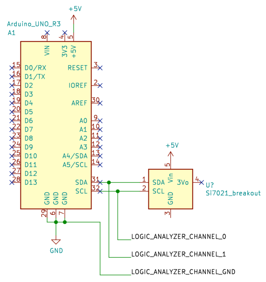 Analyzing I2C signals schematic