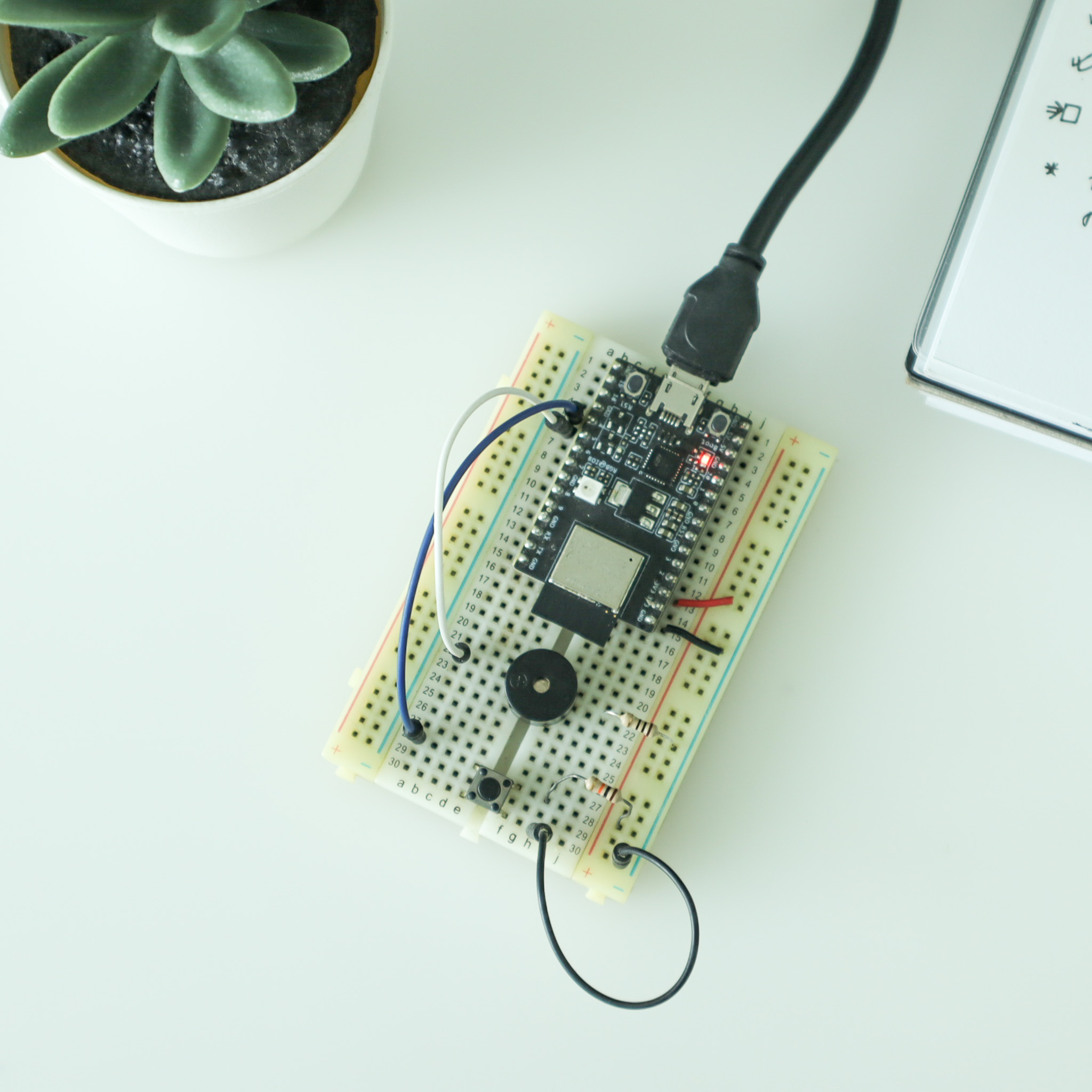 Press the buzzer with Arduino on ESP32-C3 prototype