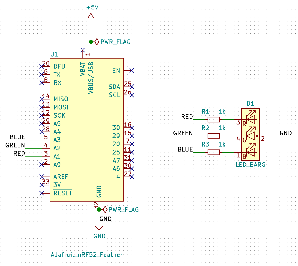 RGB LED nRF52 schematic