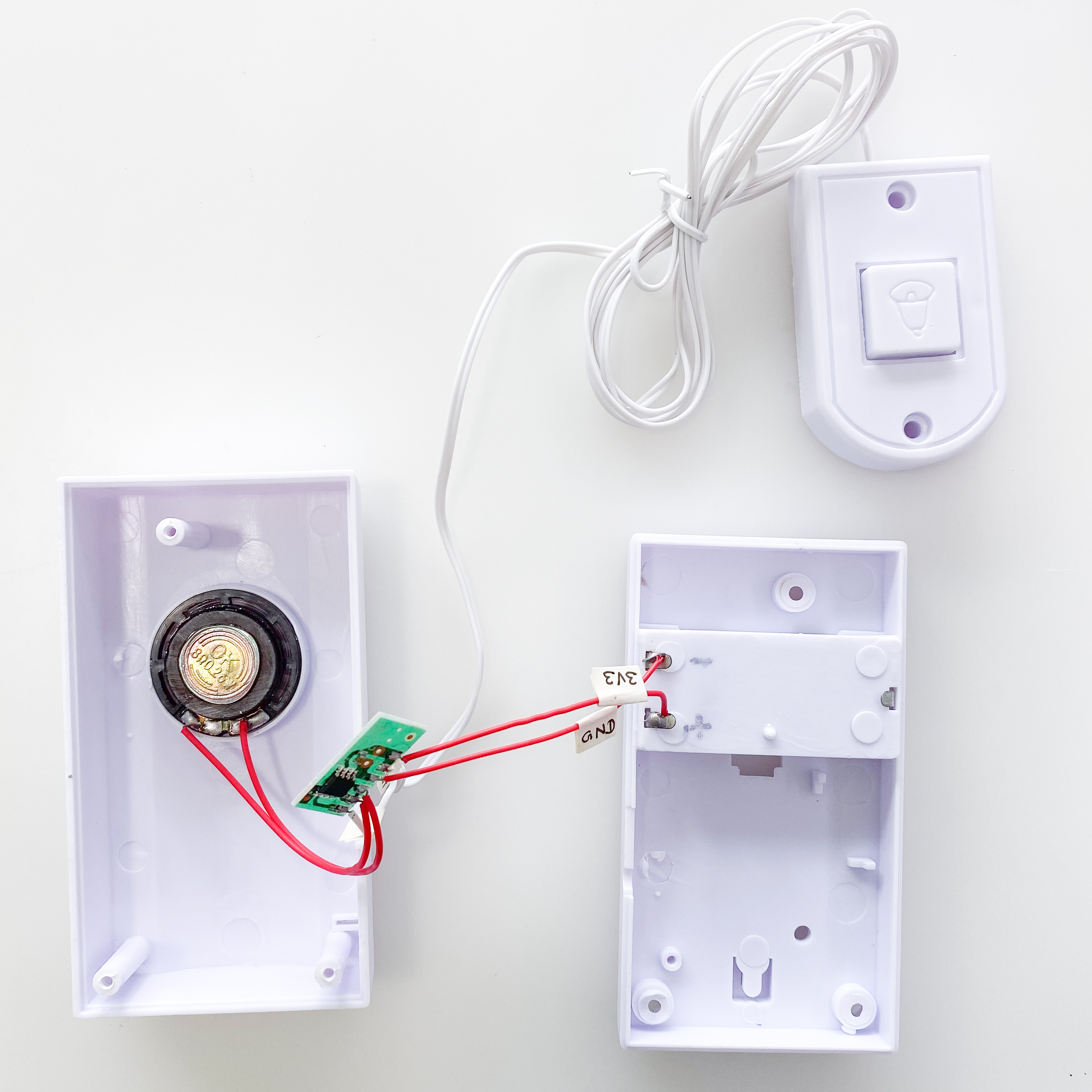 FUERS Wired Guest Welcome Doorbell High Quality Energy-saving Door bell Simple Generous Home Store Security Doorbell Button